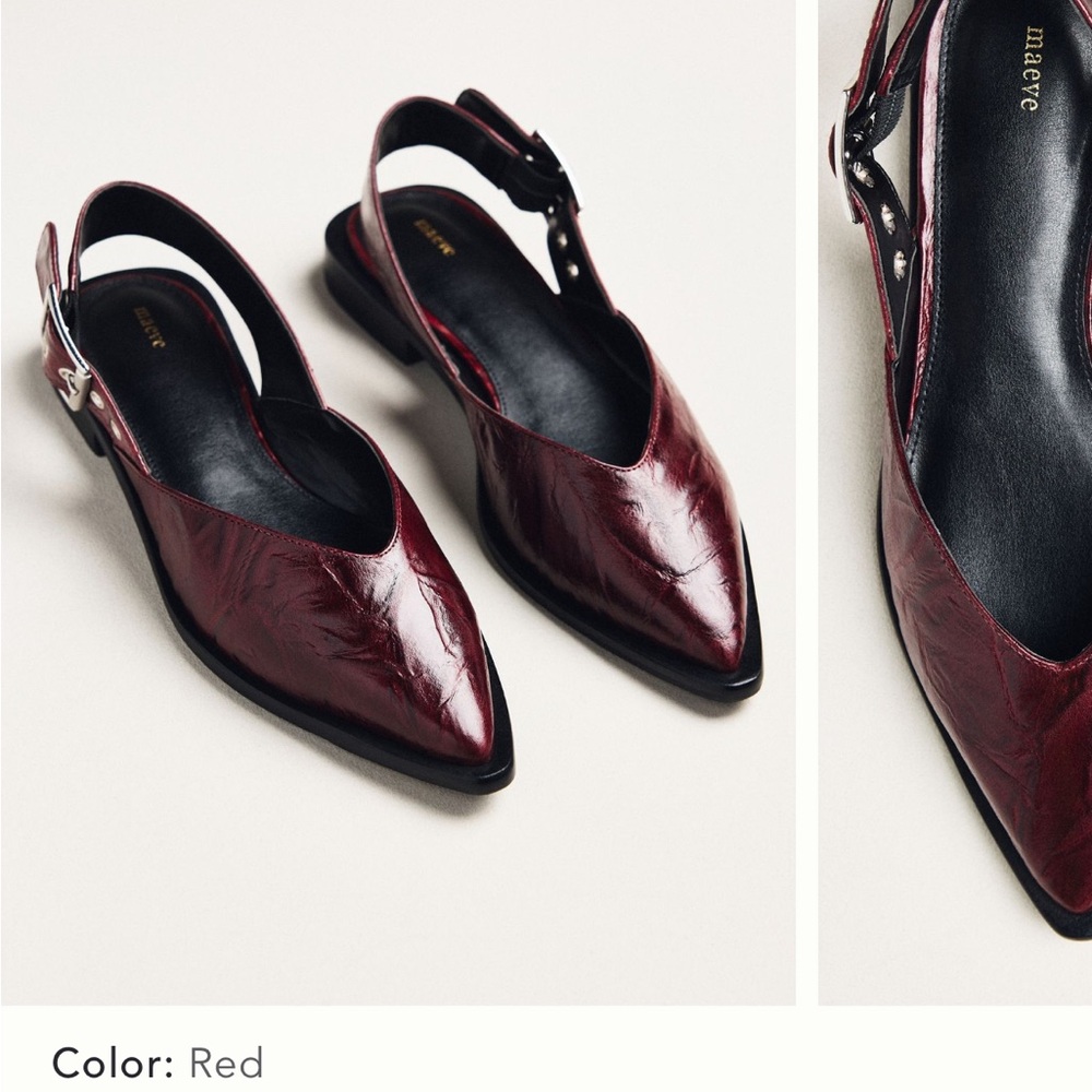 Maeve Pointed-Toe Women's Slingback Flats
